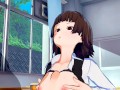 Persona 5 - Makoto Niijima Titfucks Then Rides Your Dick