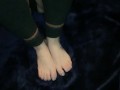 Poppy Daniel Lotioning and massaging her feet for you