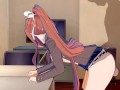 DDLC - Monika Sucks You Off After Creampie