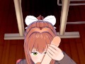 DDLC - Monika Sucks You Off After Creampie