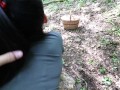 Public sex while mushroom hunting - Amateur doggystyle