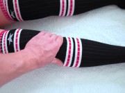 Please don't cum inside me! lgirl gets dirtiest massage from therapist