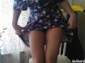 Hairy Amateur Fingering in a Sundress