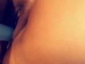 Horny teen takes huge dildo