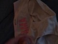 My roommate girlfriend Panties she left in my bed last night