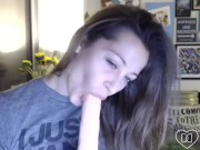 DaniDaniels(dot)com - Really Hot Dirty Talk POV With Dildo BJ