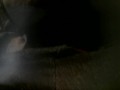 Rubbing clit sitting on couch