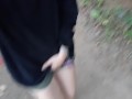Public Trail Piss In Broad Daylight