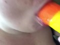 Pride Themed Dildo Blowjob