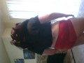 Fat Goth Girl Striptease