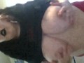Fat Goth Girl Striptease