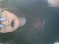 Fat Goth Girl Striptease