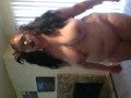 Fat Goth Girl Striptease