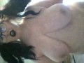 Fat Goth Girl Striptease