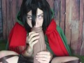 Mikasa Ackerman Titan Cock Ahegao TEASER XL Mr Hankeys Toys Cody Cachet