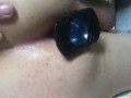 playing with my big black butt plug