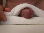 Dry humping masturbation, big load and moaning