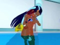 POKEMON Nessa Inside pool 3d hentai