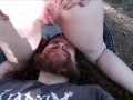 CUTE GIRL PISSING ON BOYFRIEND MOUTH IN THE FOREST