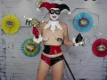 Harley Quinn Birthday Clown TEASER OmankoVivi Creampie Panty Stuffing Clown