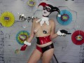 Harley Quinn Birthday Clown TEASER OmankoVivi Creampie Panty Stuffing Clown