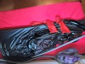Mit Demask Torpedo Tit Catsuit im Vakuumbett mit Handschuhe