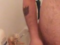 Busting a quick one in the shower