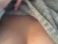 Short Hair Brunette Plays with Tits on Snap
