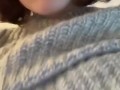Short Hair Brunette Plays with Tits on Snap