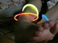 Best homemade foojob night with neon