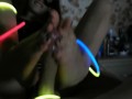 Best homemade foojob night with neon