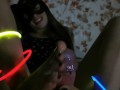 Best homemade foojob night with neon