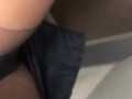 Naughty hostess getting wet before she fucks the captain 