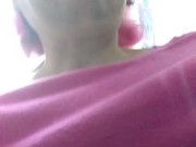 Public Bathroom Butt Plug Insertion and Piss Mature MilF