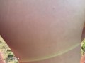 nice tight pussy nature outside fuck risky public sunny in a park cumshort