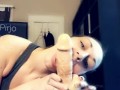 First Dildo Blowjob, sucking and slobbering my way to you!