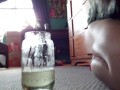 Quenching Jar Piss Over The Carpet