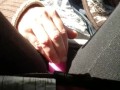Fucking A Dildo To Orgasm While Driving A Car In Public!