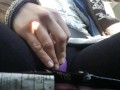 Fucking A Dildo To Orgasm While Driving A Car In Public!