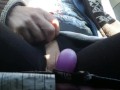 Fucking A Dildo To Orgasm While Driving A Car In Public!