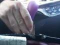 Fucking A Dildo To Orgasm While Driving A Car In Public!