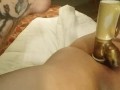 Horny BBW with tight pussy masterbates