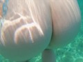 Fast Cum on Big Tits Underwater | Redhead Ginger Teen Naked Swim Handjob