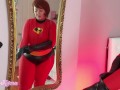 Elastigirl Mrs.Incredible expands and twerks her big ass in your face