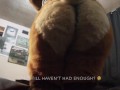 Giantess sits on you