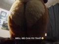 Giantess sits on you
