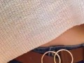 Milkymama walks showing tits in public