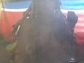 inked latina teen taking fat bong rips