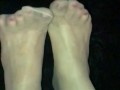 Mistress Lydia D'Ouleur Twirls Her Pantyhose Foot with Size 11 Pink Heels