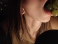 Food fetish ASMR Mouth Sounds and Moaning Teen